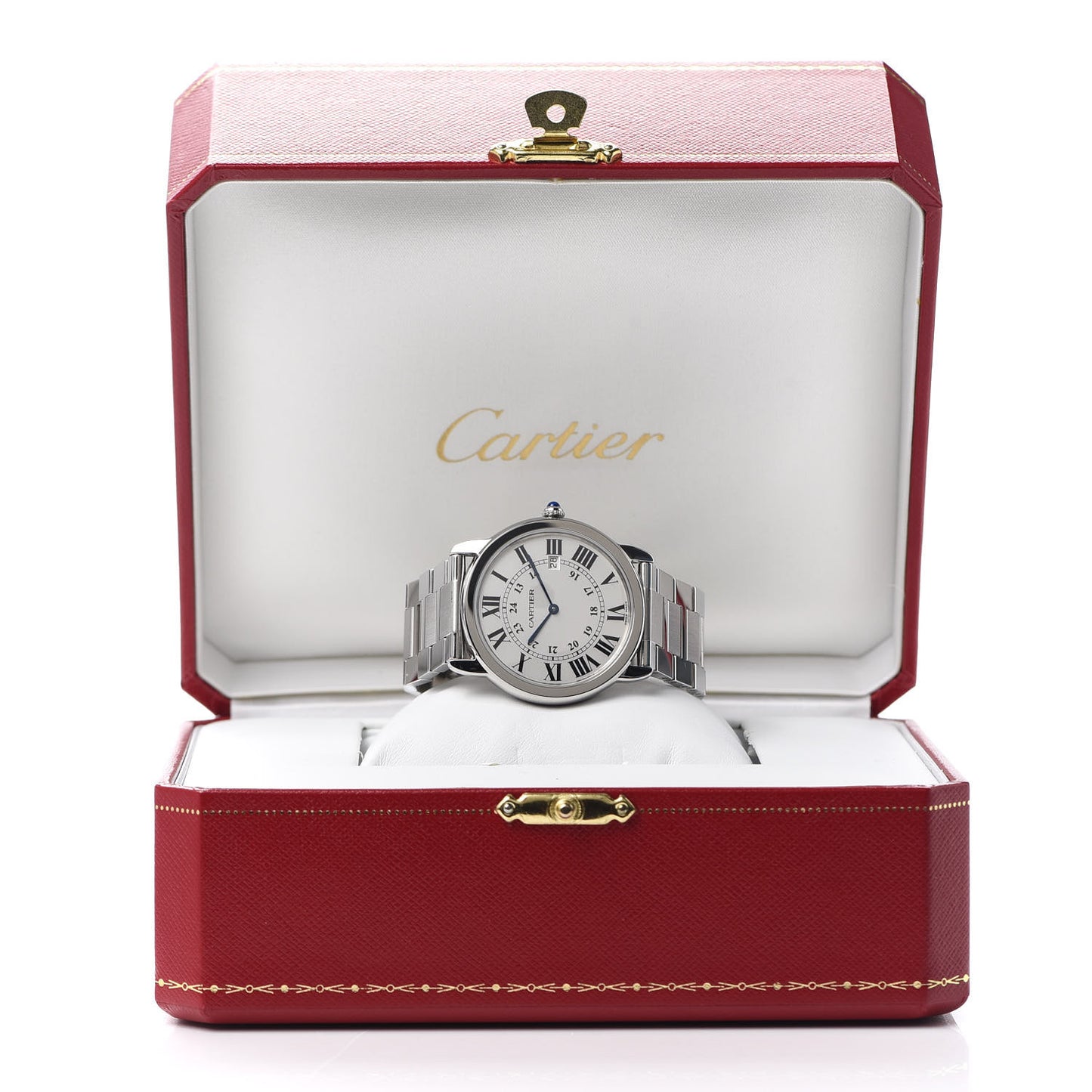 Stainless Steel 36mm Ronde Solo Quartz Watch