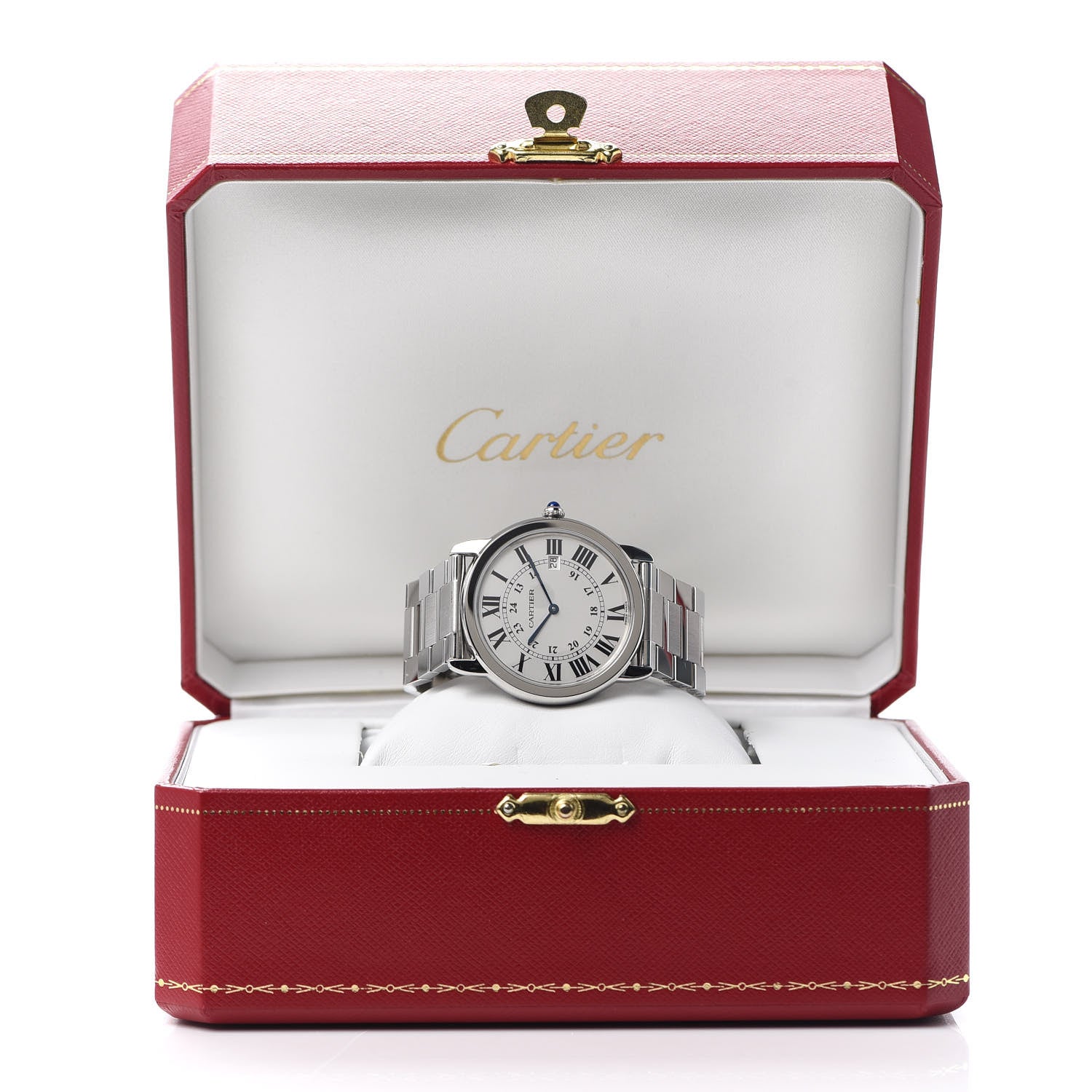 Cartier Stainless Steel 36mm Ronde Solo Quartz Watch 6 of 6