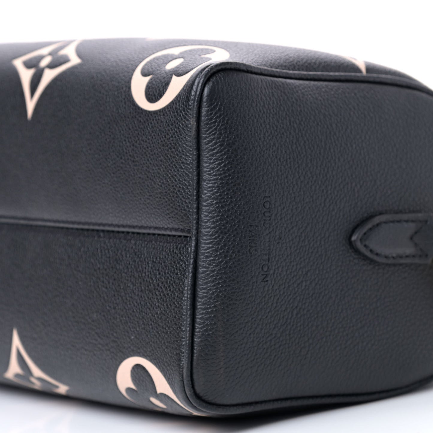 Empreinte Monogram Giant Speedy Bandouliere 25 Black Beige