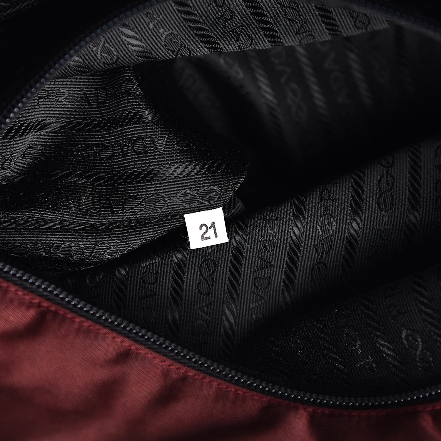 Prada Tessuto Nylon Tote Bordeaux 6 of 16