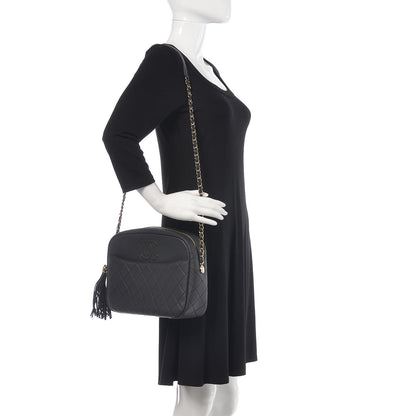 Chanel Caviar Quilted Large Coco Tassel Camera Case Black 2 of 10