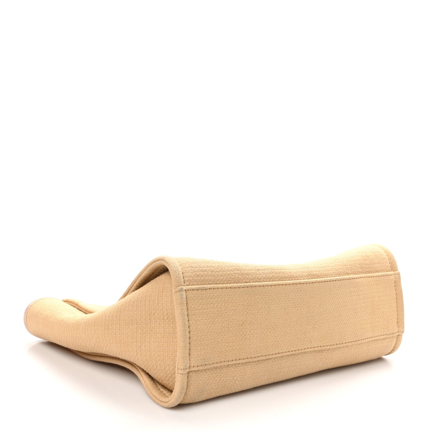 Mixed Fibers Small Deauville Tote Beige