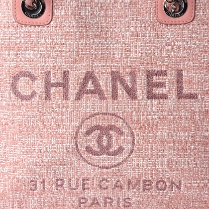 Chanel Canvas Small Deauville Tote Pink 10 of 10