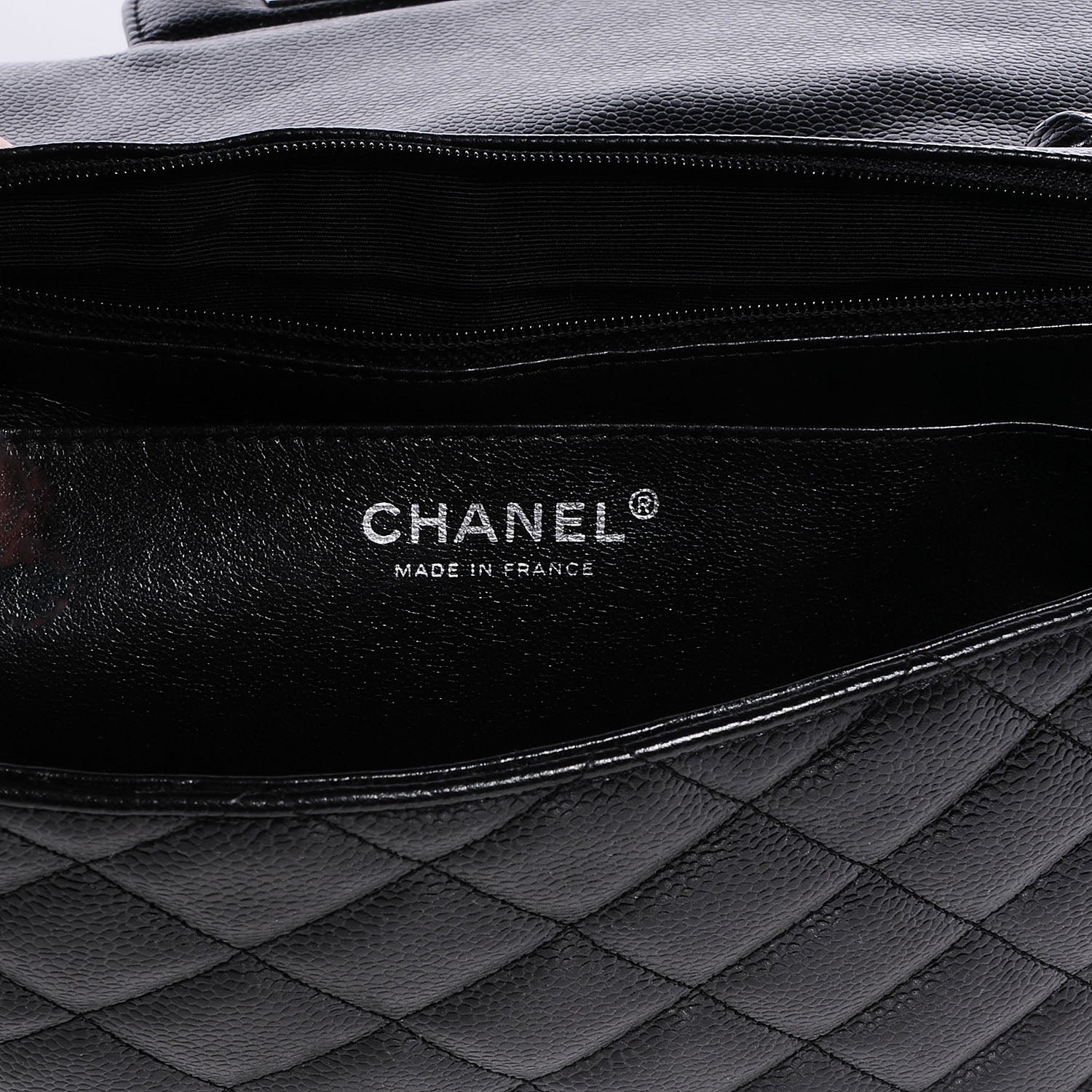 Chanel Caviar Jumbo Single Flap Black 5 of 8