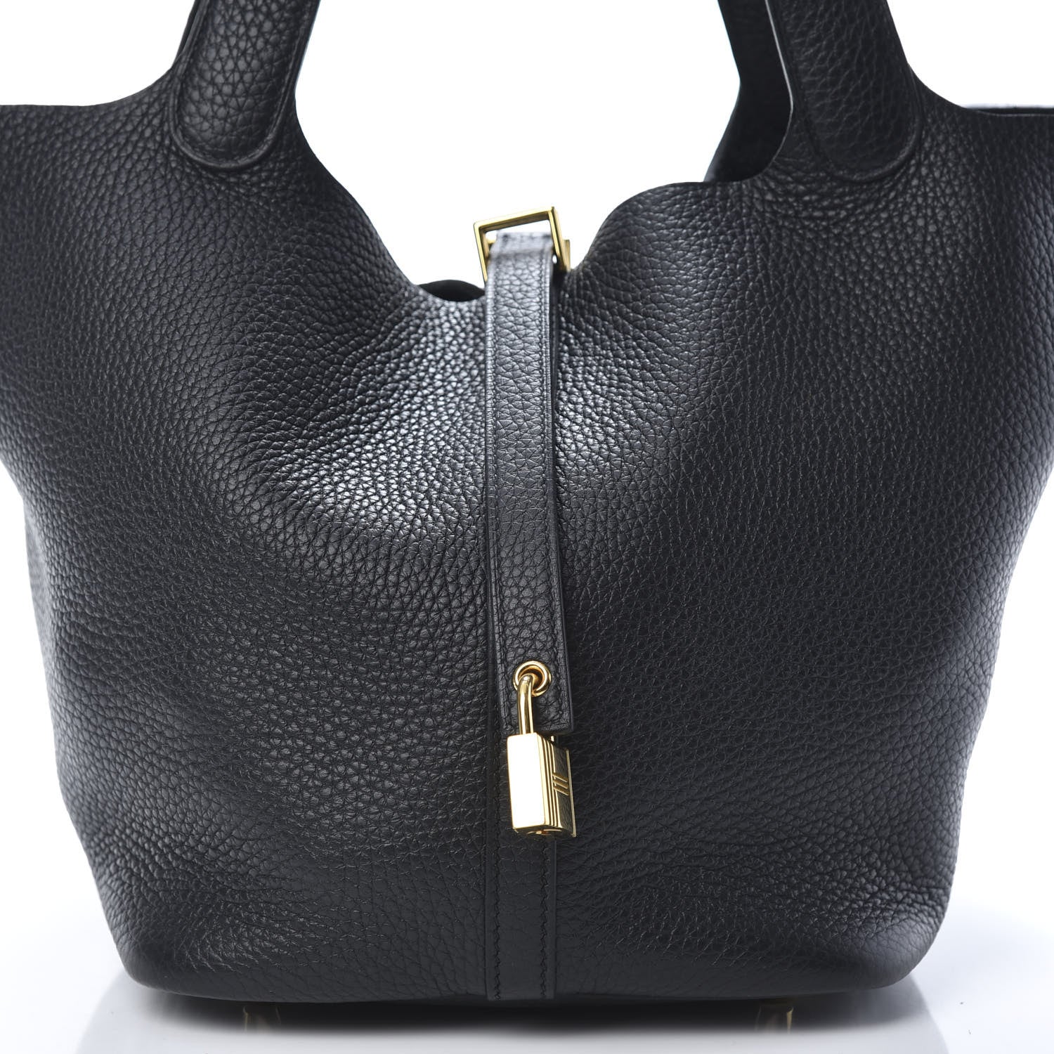 Hermes Taurillon Clemence Picotin Lock 22 MM Black 8 of 10