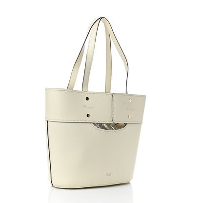 Chloe Smooth Grained Calfskin Small Aby Tote White 2 of 5