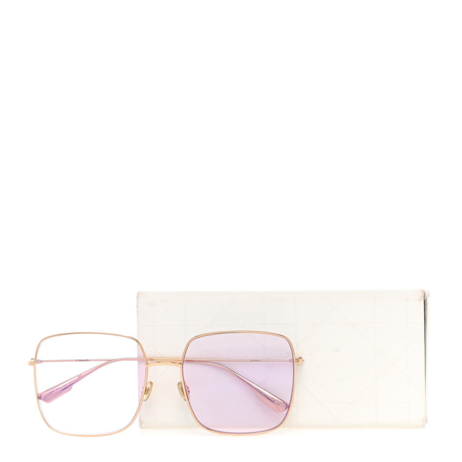 Christian Dior Metal Stellaire 1 Square Sunglasses Rose Gold 7 of 7