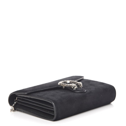 Gucci Suede Mini Dionysus Chain Wallet Black 4 of 8