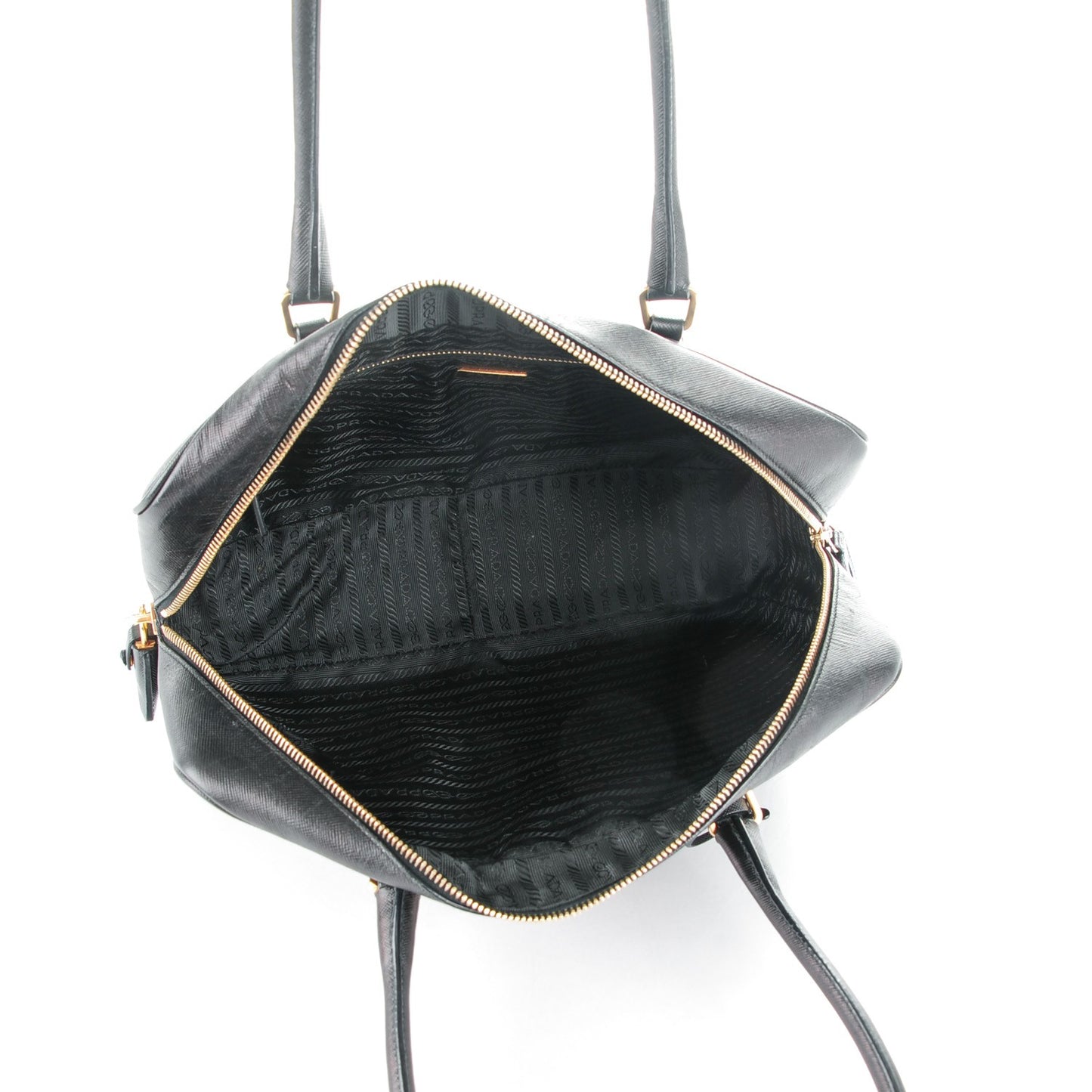 Saffiano Lux Bowler Black