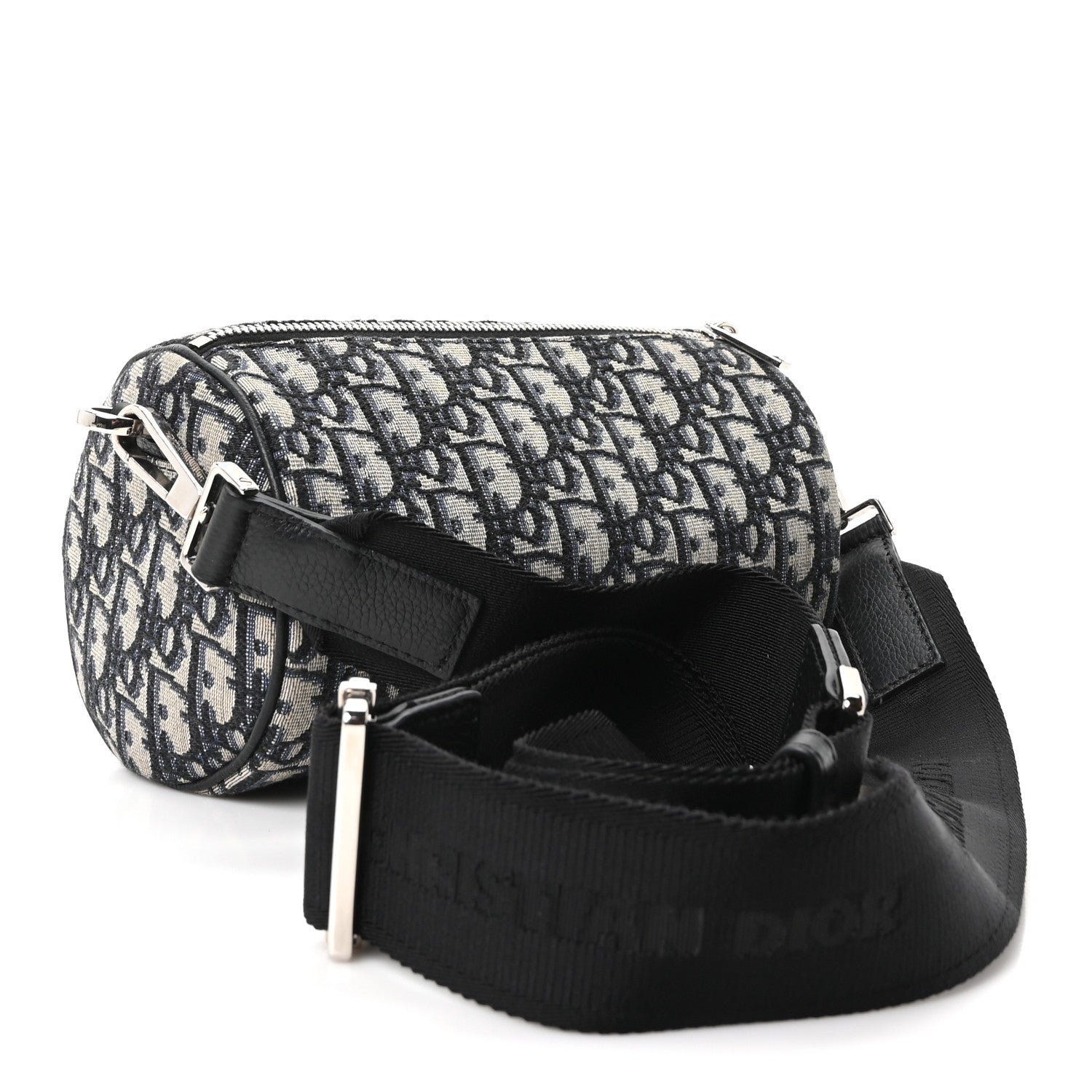 Christian Dior Oblique Roller Messenger Bag Blue 2 of 9