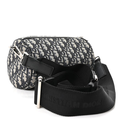 Christian Dior Oblique Roller Messenger Bag Blue 2 of 9