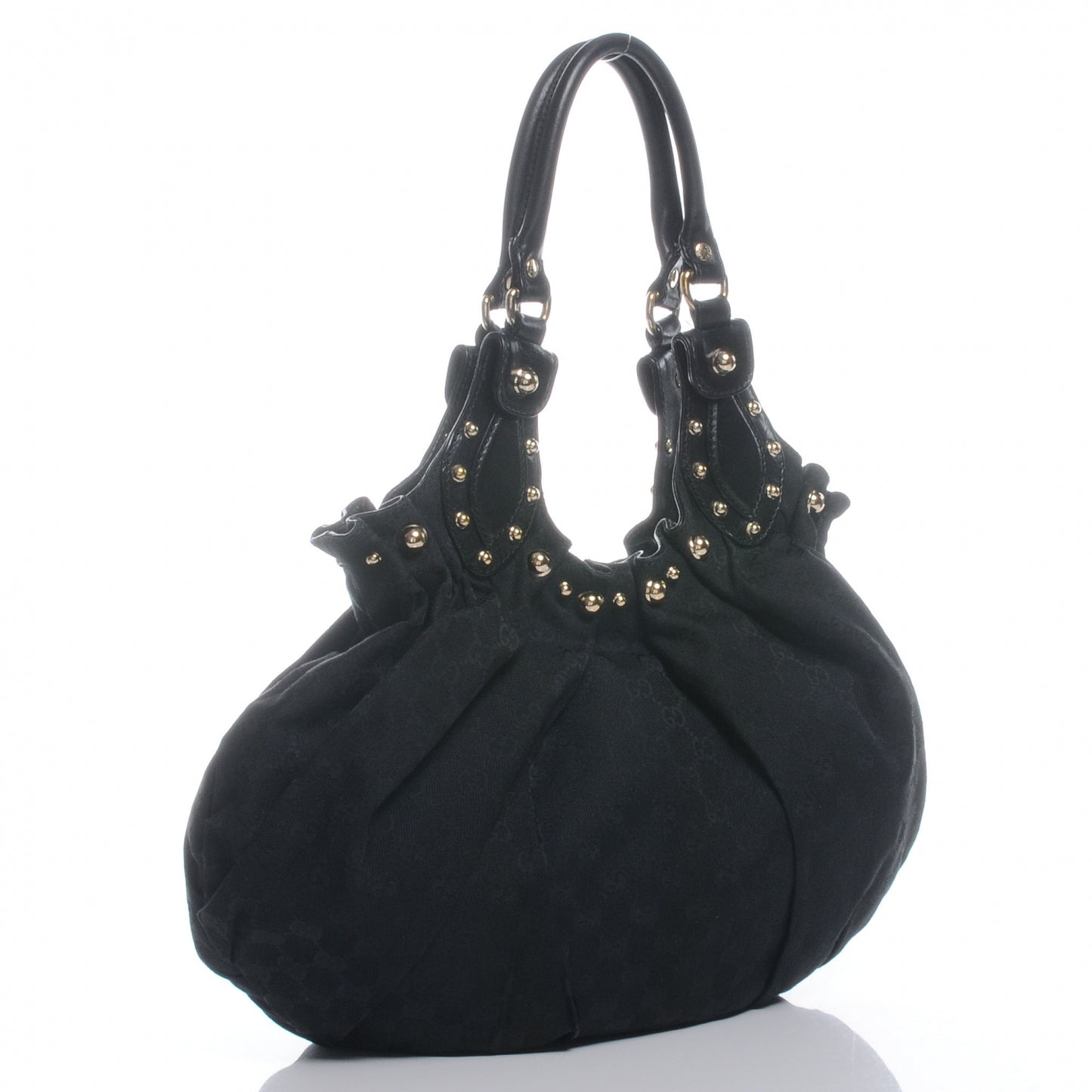 Monogram Studded Pelham Tote Black