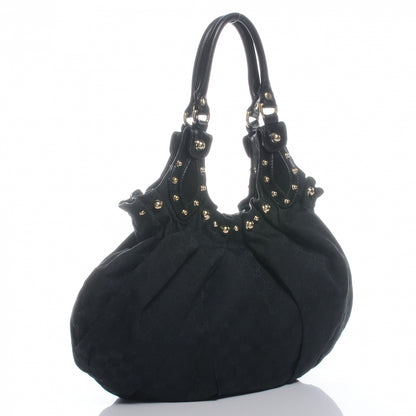 Gucci Monogram Studded Pelham Tote Black 3 of 8