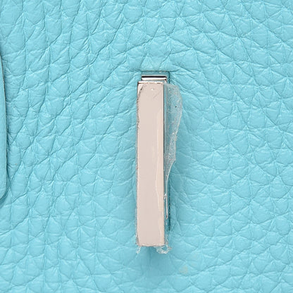 Hermes Taurillon Clemence Birkin 30 Bleu Atoll 17 of 34