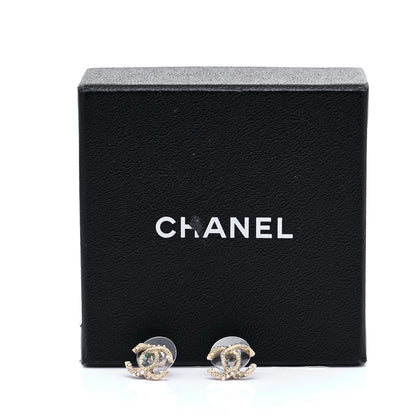 Chanel Pearl CC Earrings Light Gold 5 of 5