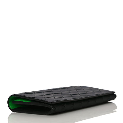 Bottega Veneta Nappa Intrecciato Long Wallet Black Grass 4 of 11