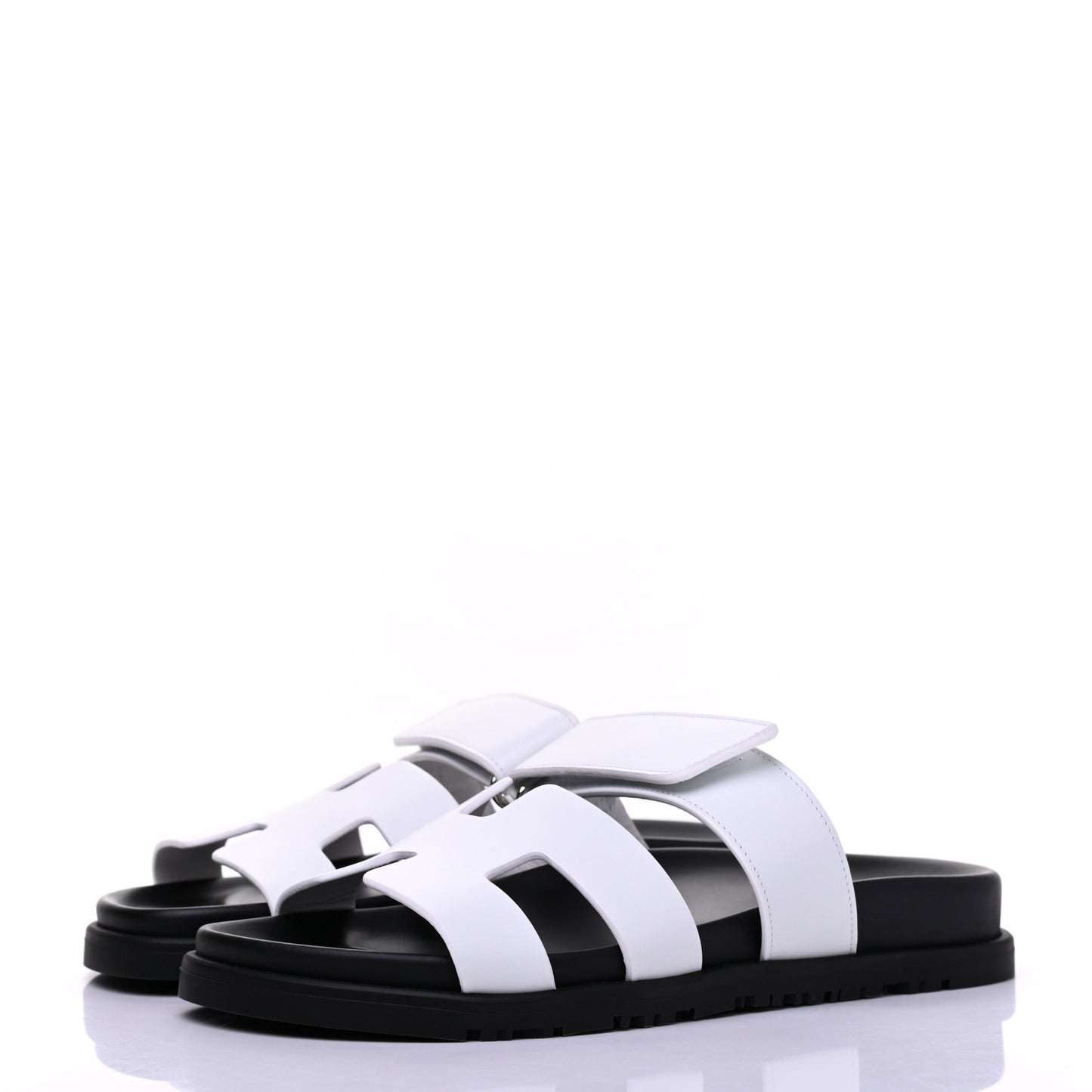 Calfskin Womens Chypre Sandals 36.5 White