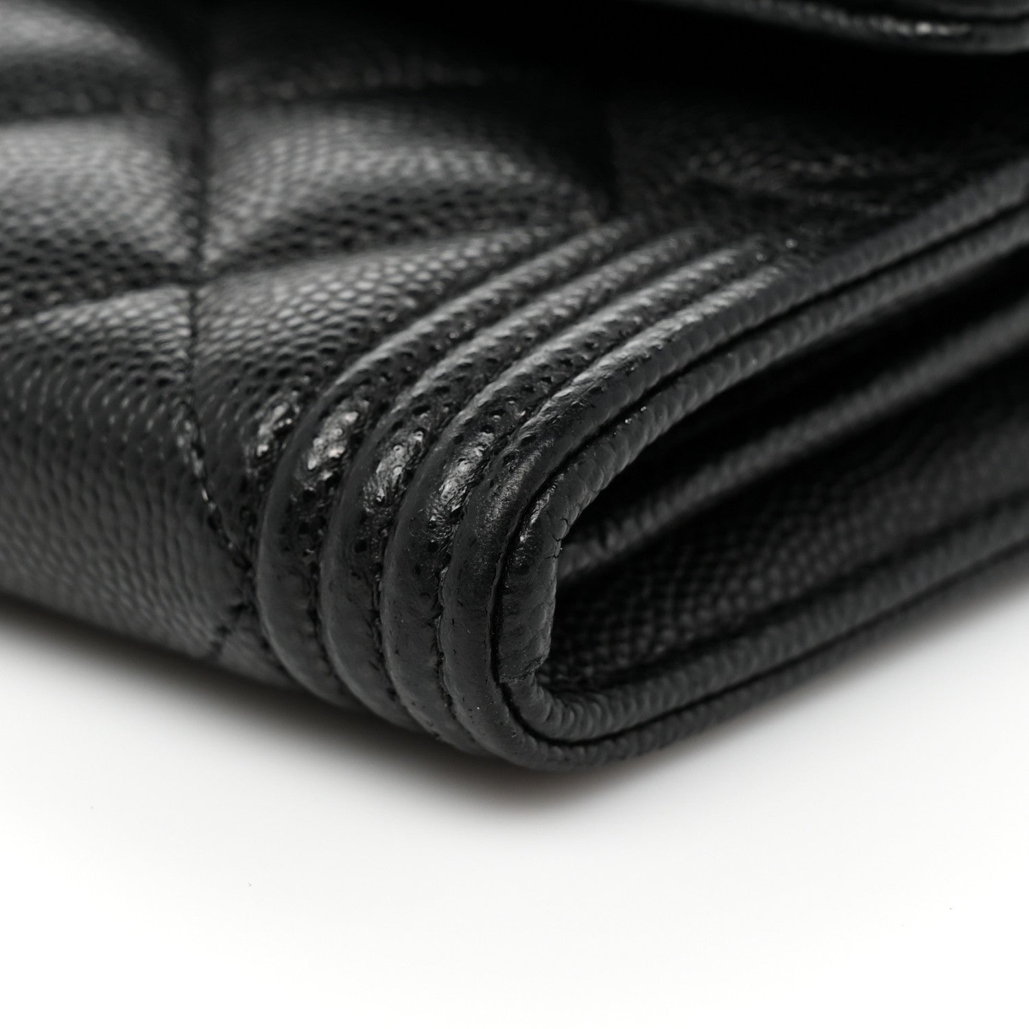 Chanel Caviar Quilted Long Boy Flap Wallet Black 12 of 14