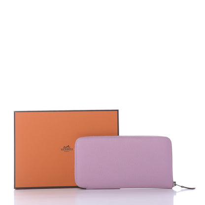 Hermes Epsom Silk'In Wallet Mauve Sylvestre 10 of 10