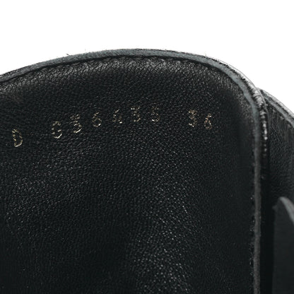 Chanel Shiny Crumpled Lambskin Lace Up Combat Boots 36 Black 8 of 8