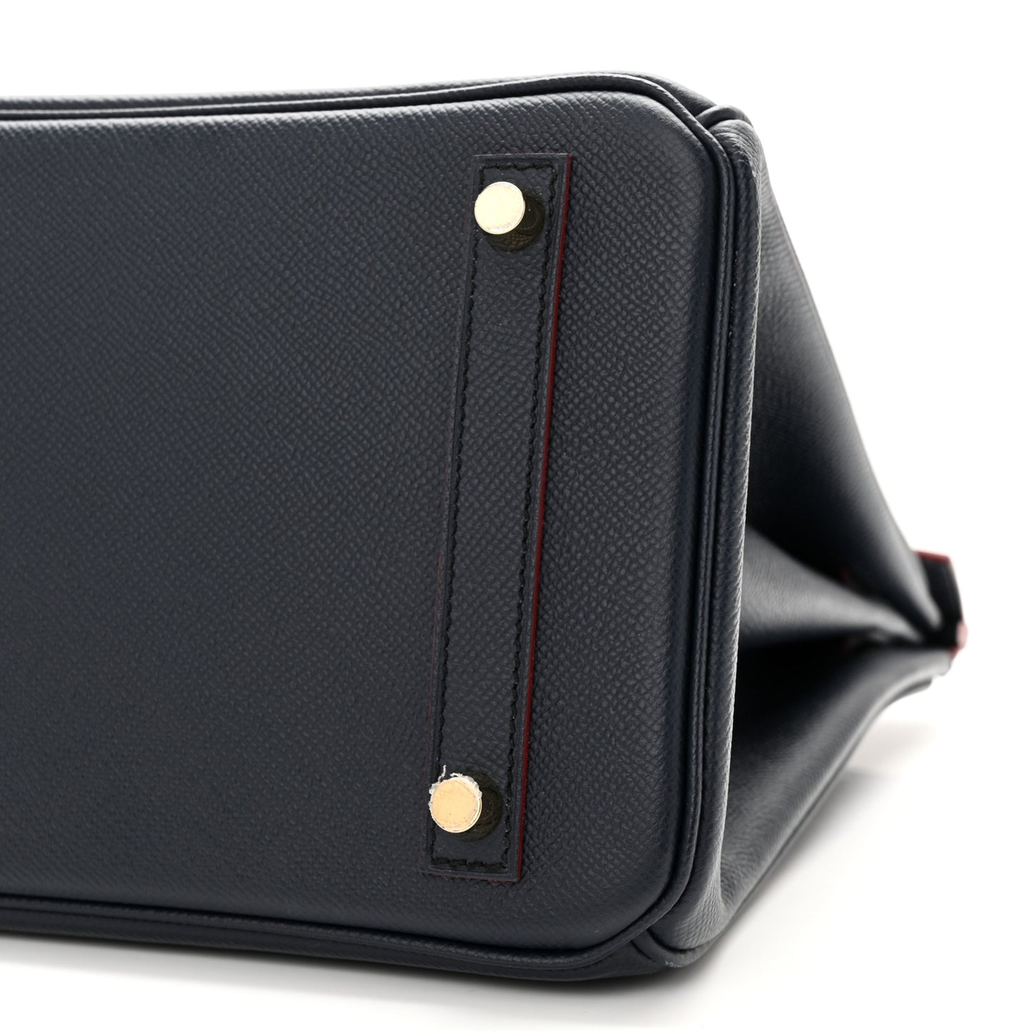 Epsom Contour Birkin 30 Bleu Indigo Rouge H