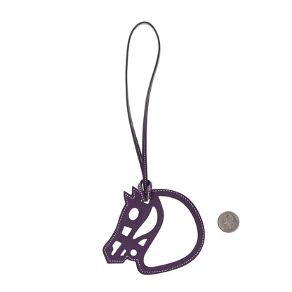 Hermes Swift Paddock Cheval Horse Bag Charm Ultraviolet 2 of 4