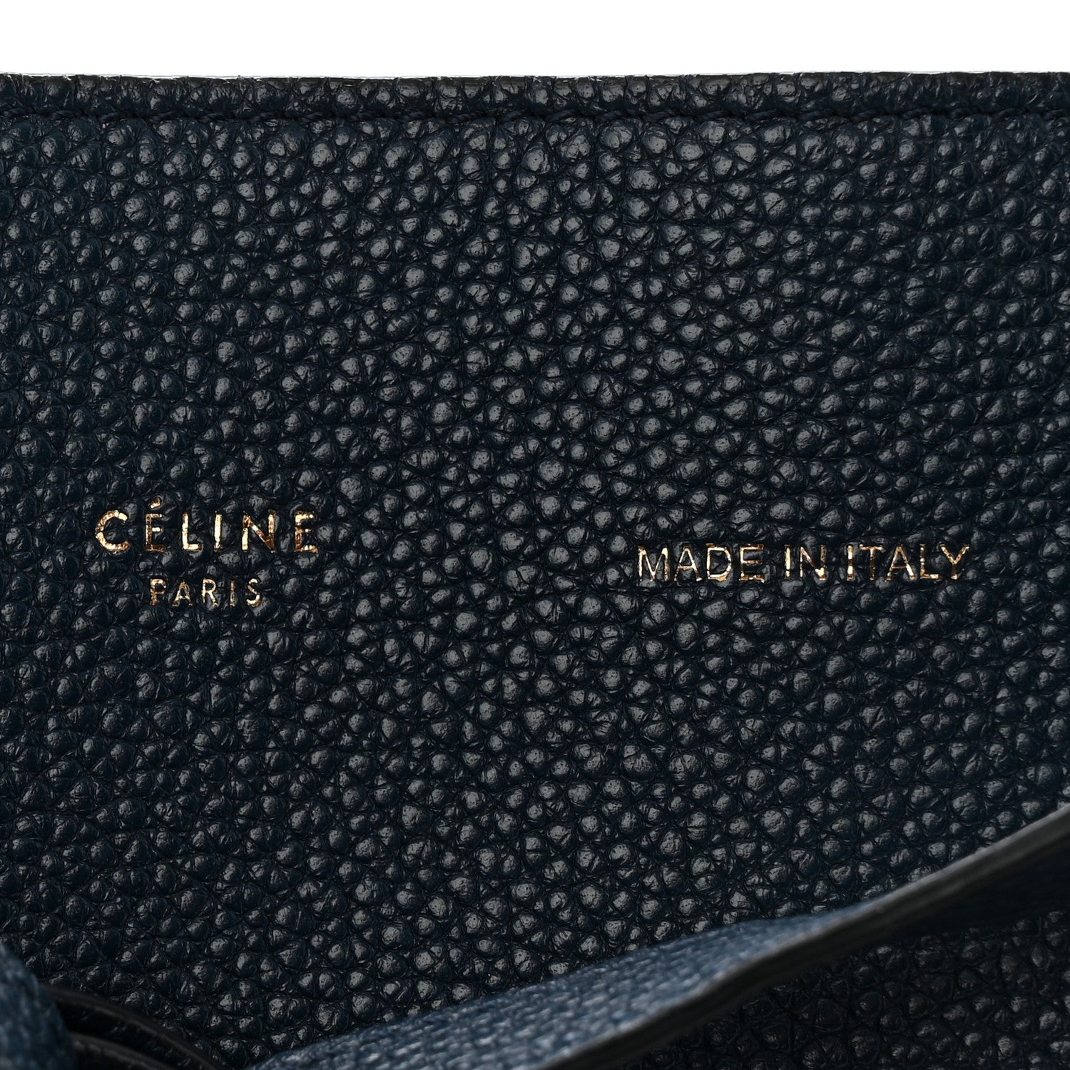 Celine Soft Grained Calfskin Small Belt Cabas Phantom Deep Blue 6 of 11