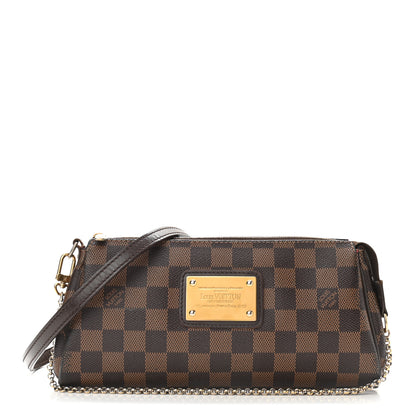 Louis Vuitton Damier Ebene Eva Clutch 1 of 10