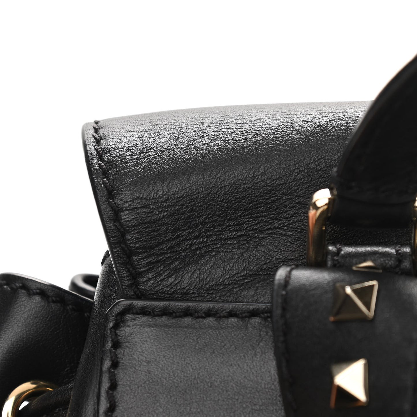 Vitello Rockstud Demilune Backpack Black