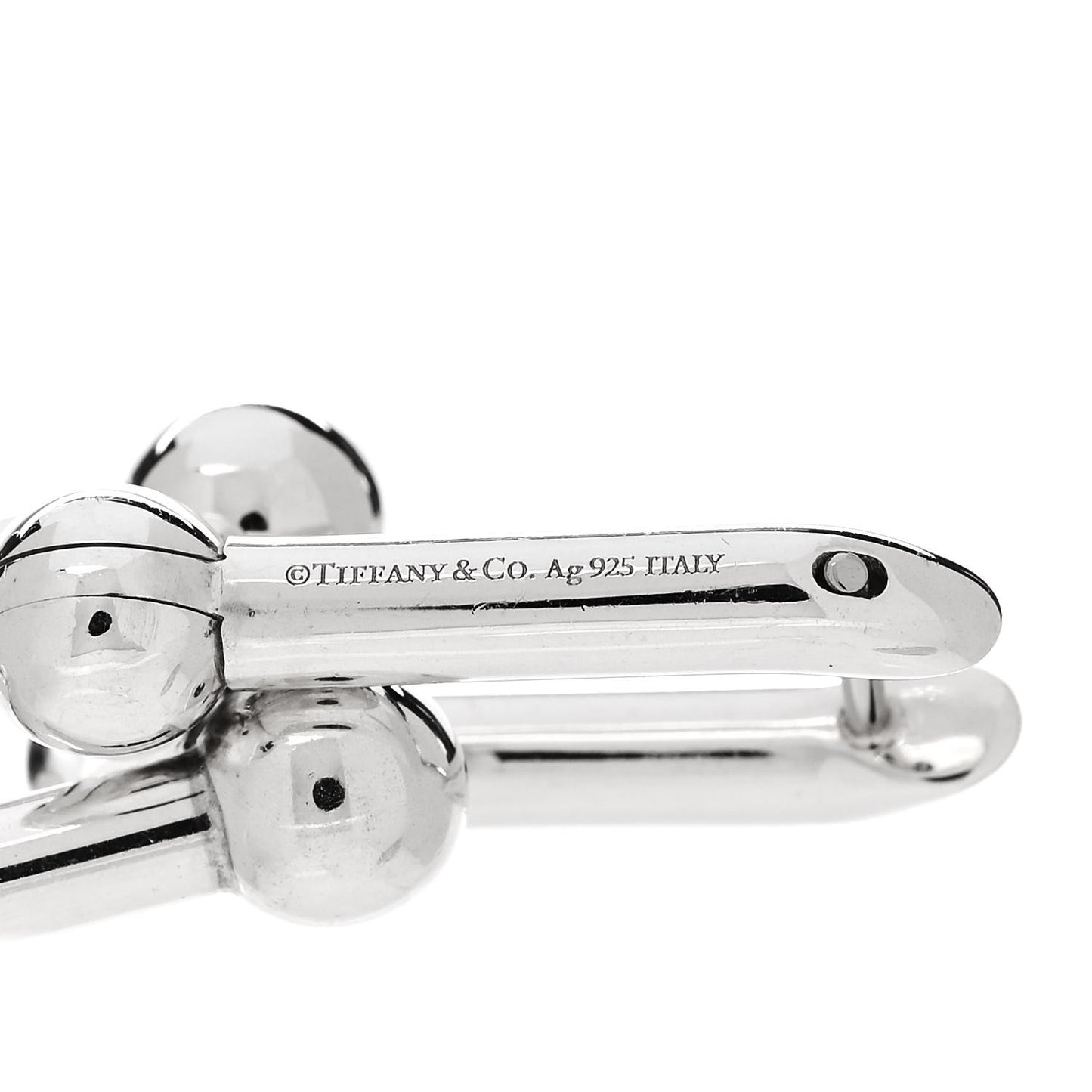 Sterling Silver Large HardWear Link Earrings