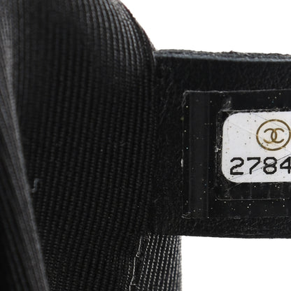 Chanel Calfskin Stitched Shopping Tote Black 6 of 11