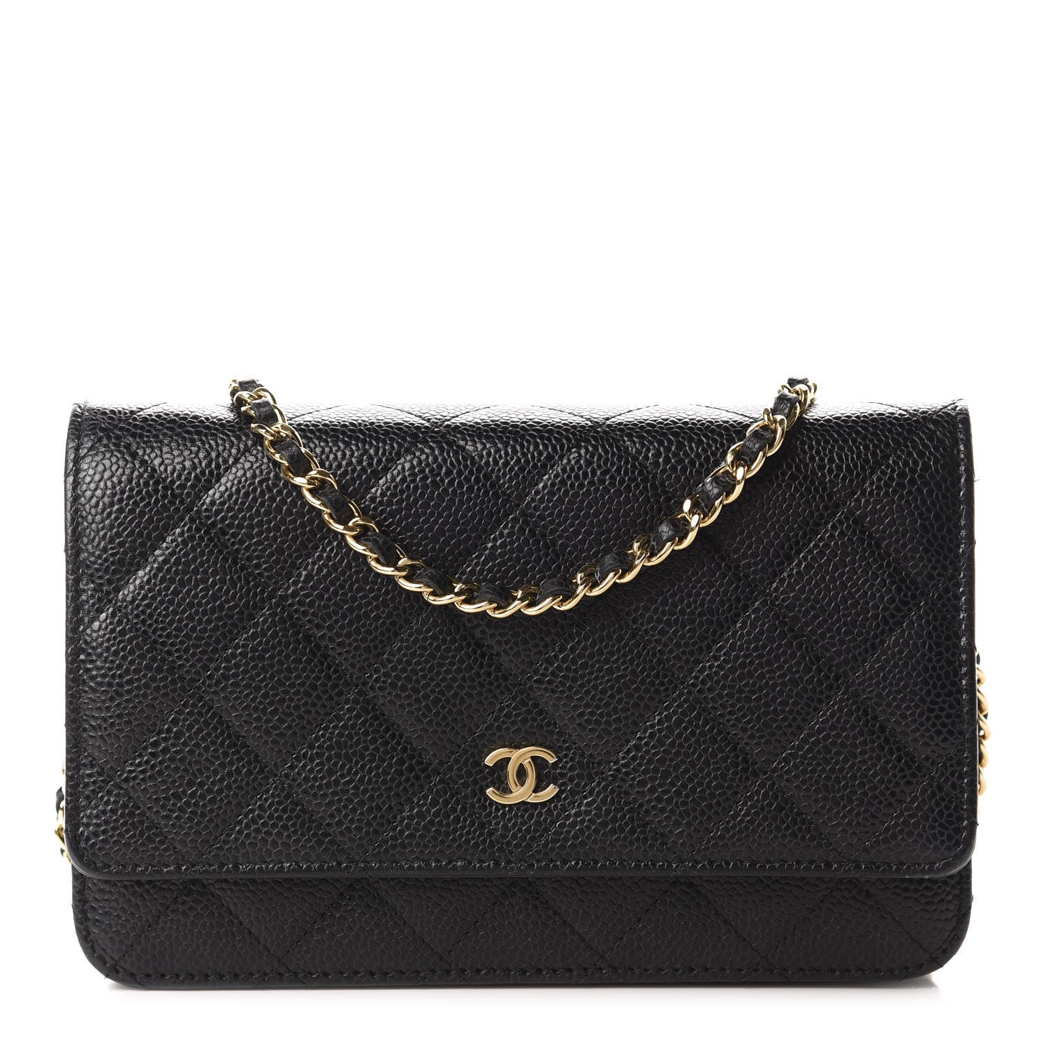 Chanel Caviar Quilted Wallet On Chain WOC Black 1 of 11