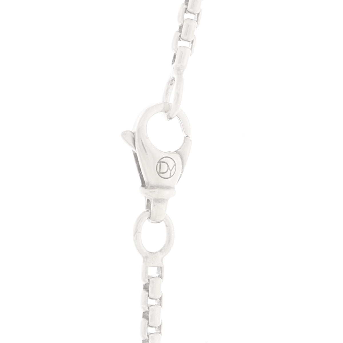 David Yurman Sterling Silver Chevron Cross Pendant Necklace 4 of 6