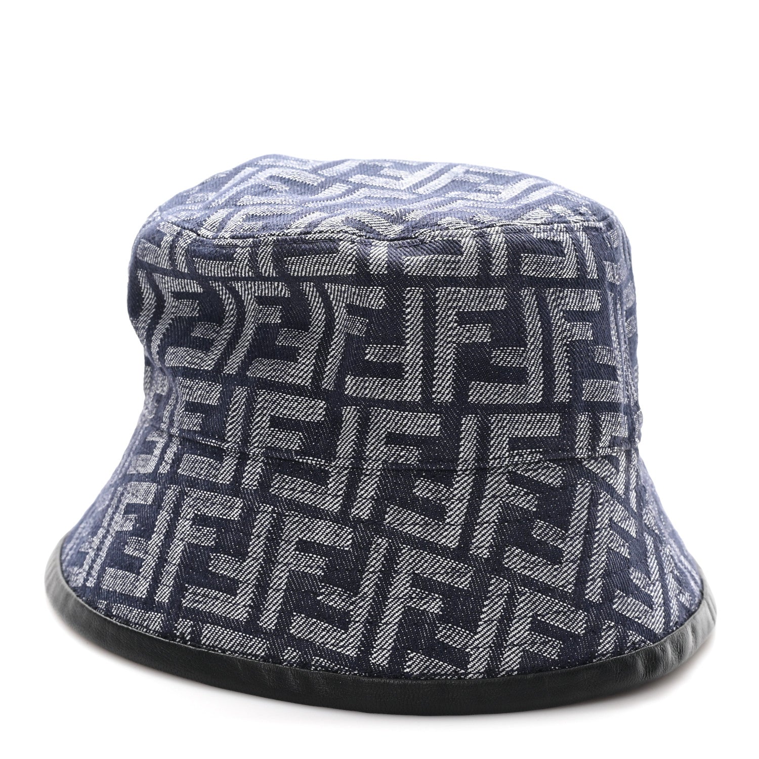Fendi Denim FF Bucket Hat L Black 1 of 8