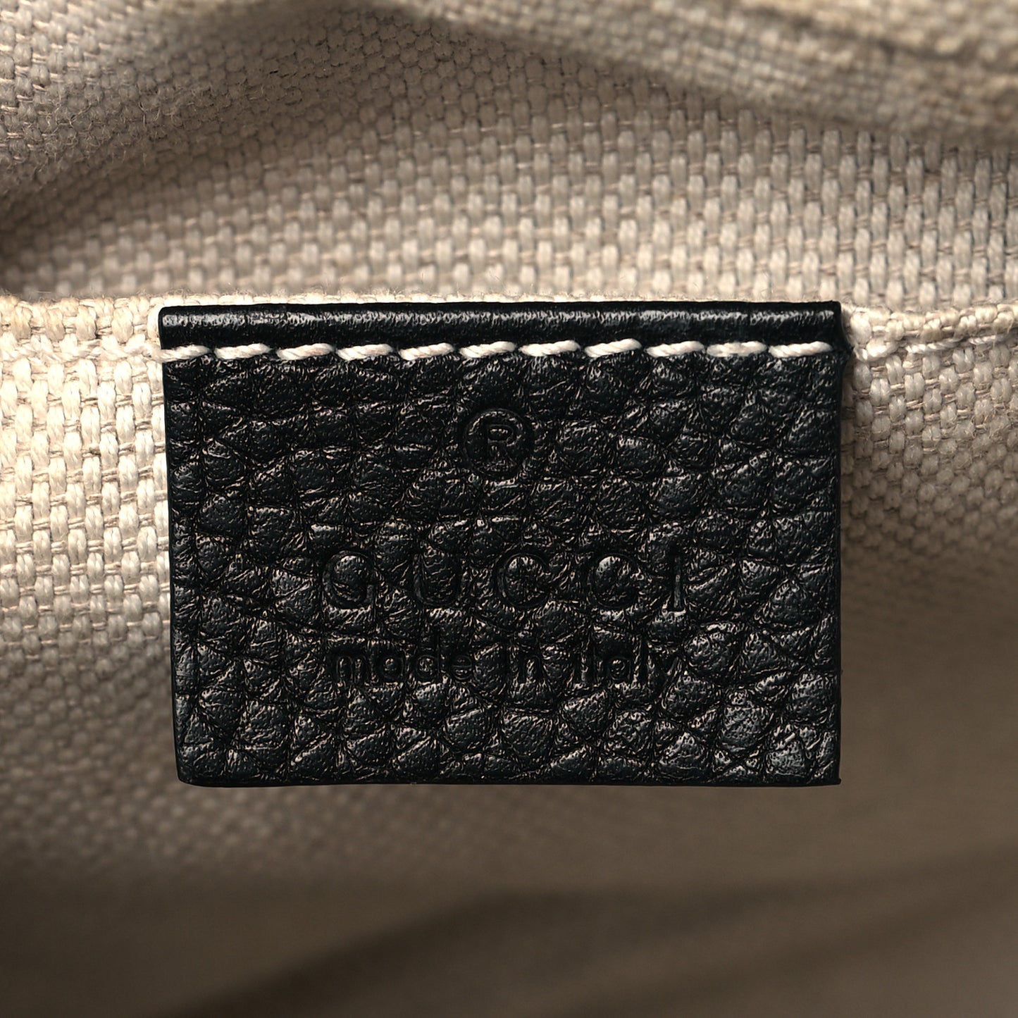 Pebbled Calfskin Small Soho Disco Bag Black