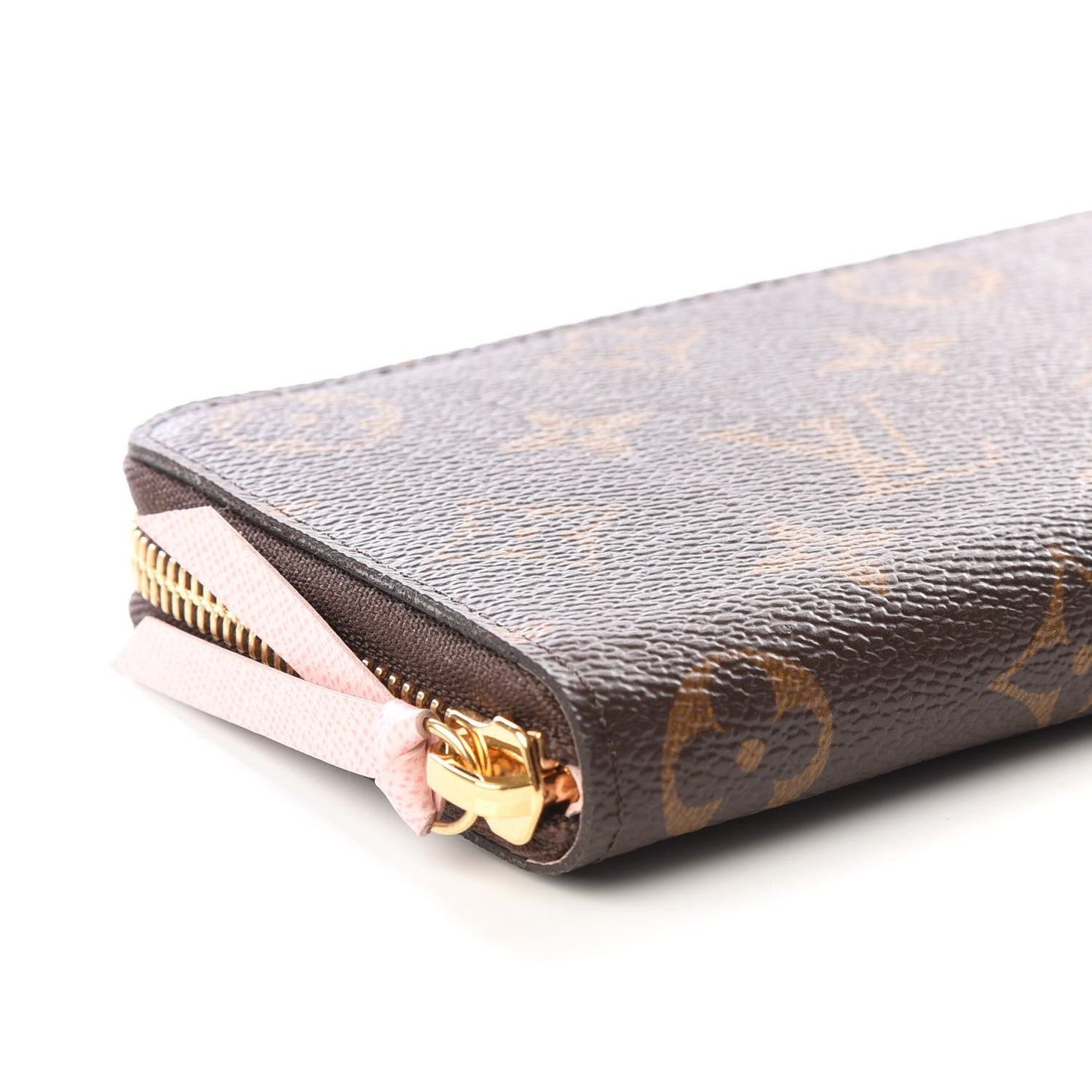 Monogram Clemence Wallet Rose Ballerine