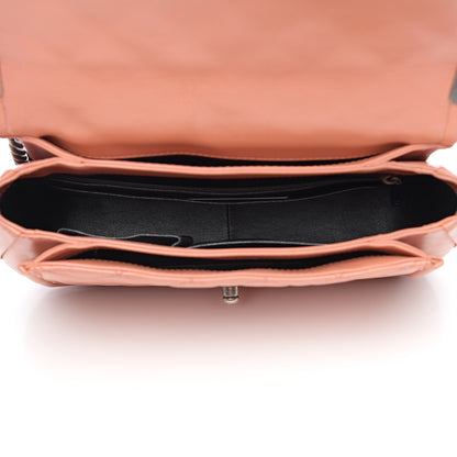 Chanel Calfskin Quilted Large Prestige Top Handle Flap Pink 4 of 9