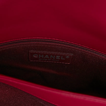 Chanel Lambskin Quilted Large Daily Supple Flap Dark Pink 6 of 10