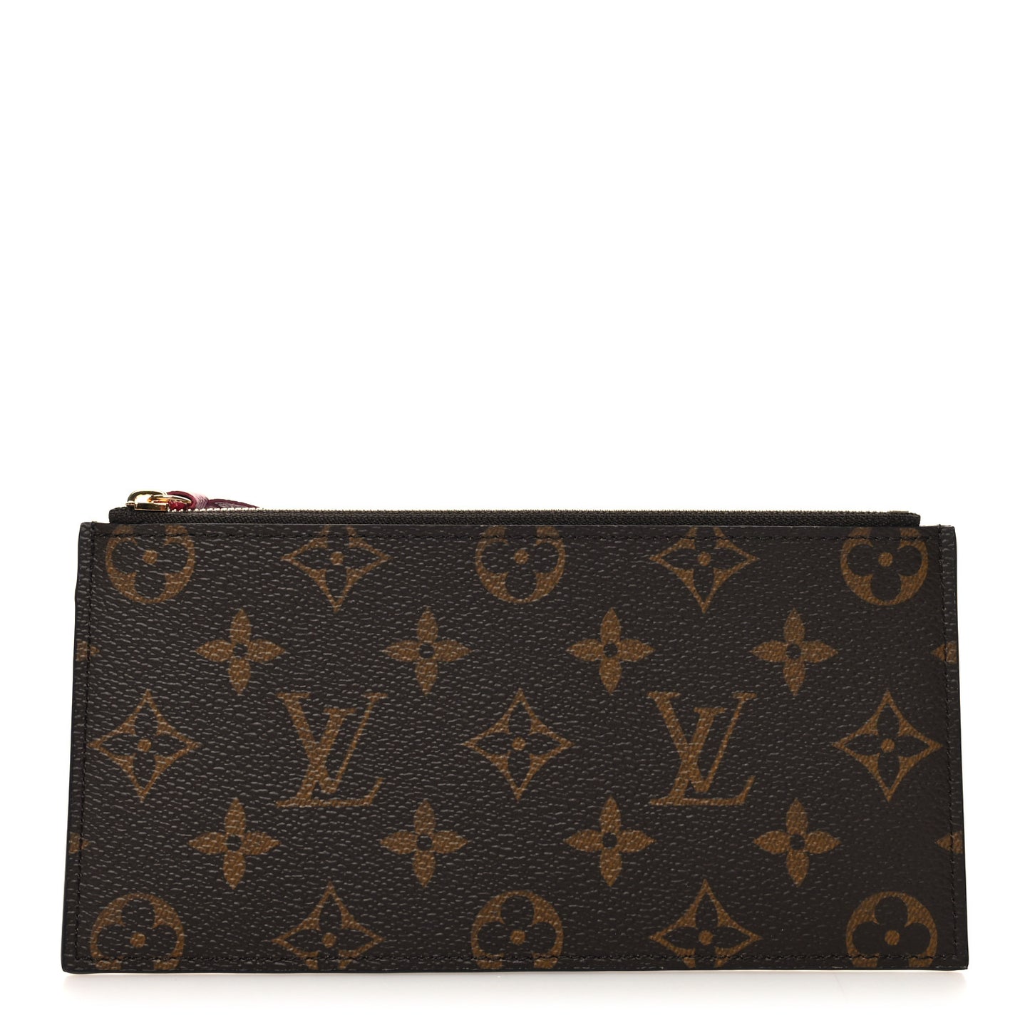 Monogram Felicie Chain Wallet Zippered Insert Fuchsia