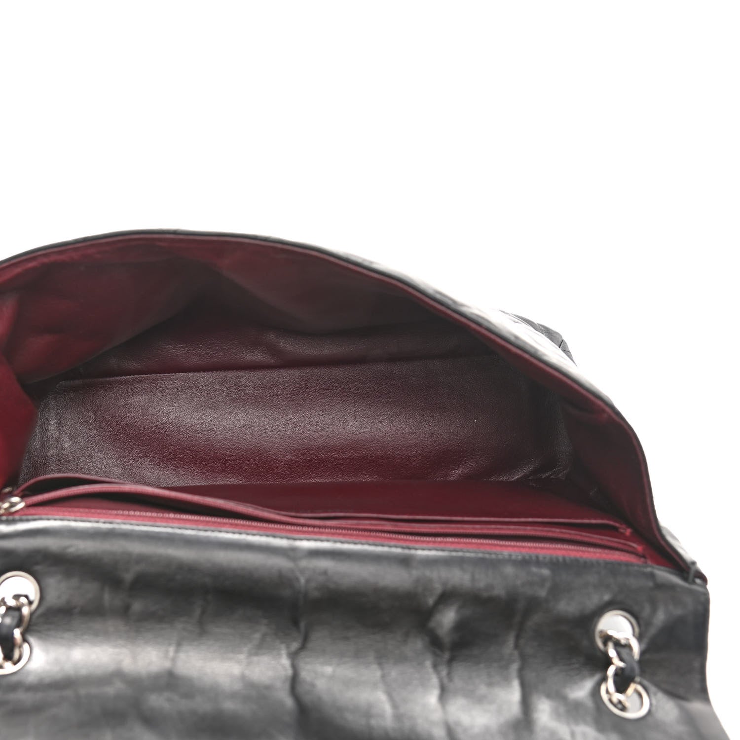 Chanel Lambskin Quilted Maxi Single Flap Black 9 of 28