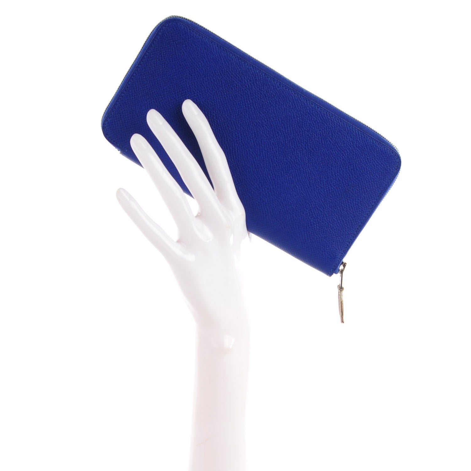 Hermes Epsom Silk'In Wallet Bleu Electrique 2 of 11