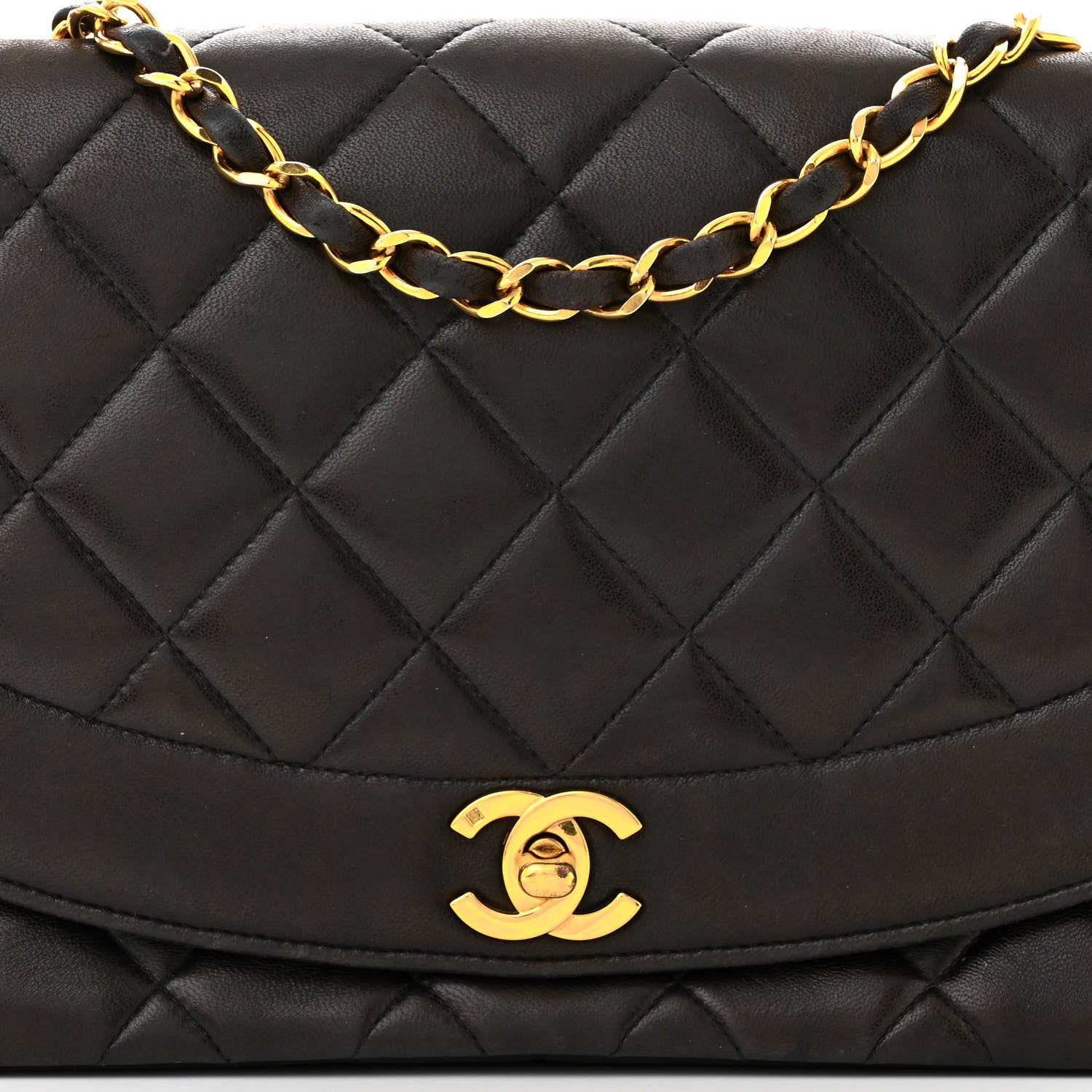 Chanel Lambskin Quilted Medium Single Flap Black 8 of 11