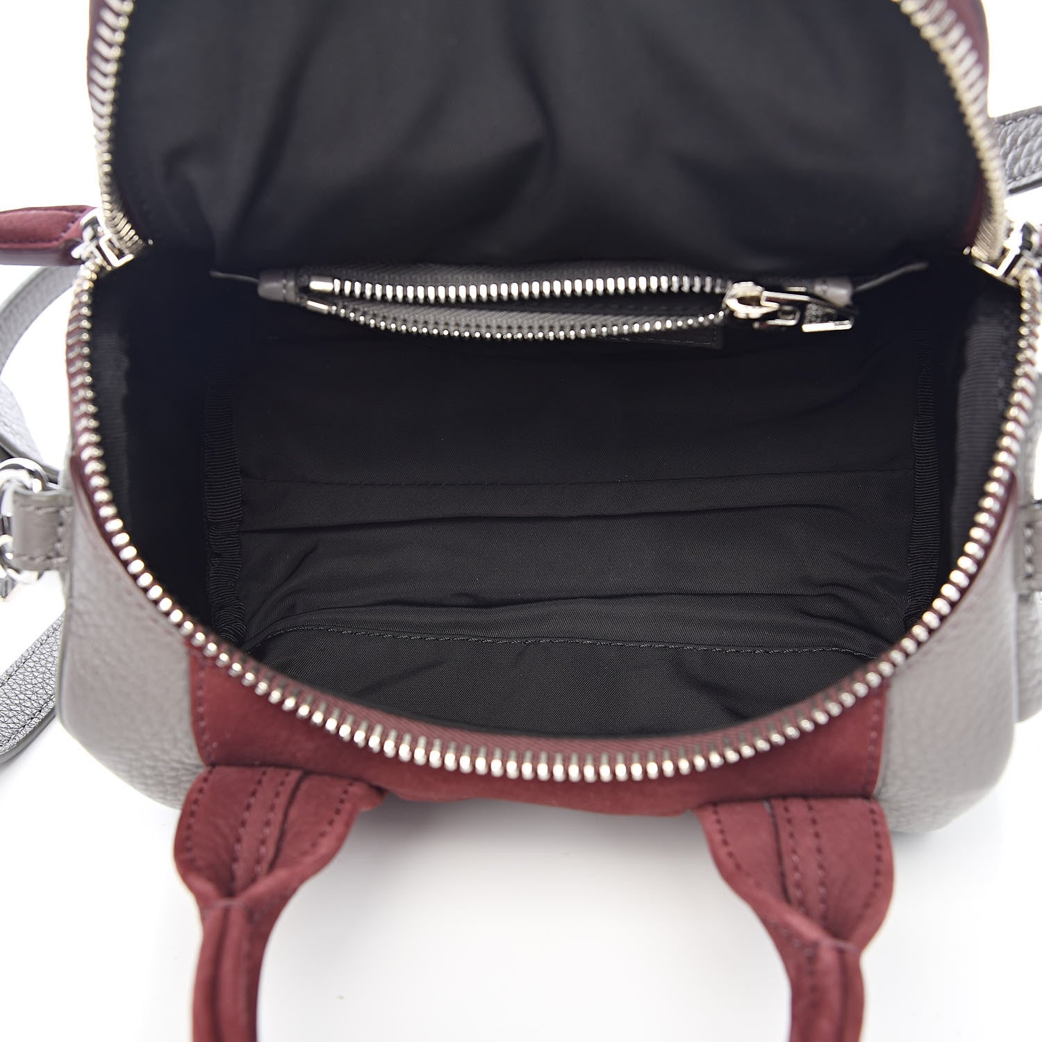 Alexander Wang Nubuck Soft Pebbled Calfskin Mini Rockie Beet Stone Rhodium Hardware 6 of 12