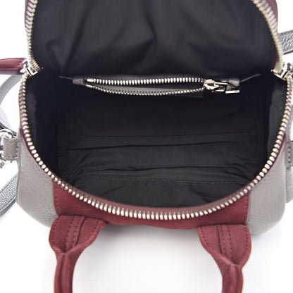 Alexander Wang Nubuck Soft Pebbled Calfskin Mini Rockie Beet Stone Rhodium Hardware 6 of 12