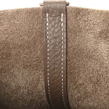 Hermes Taurillon Clemence Picotin Lock 18 PM Etoupe 6 of 8