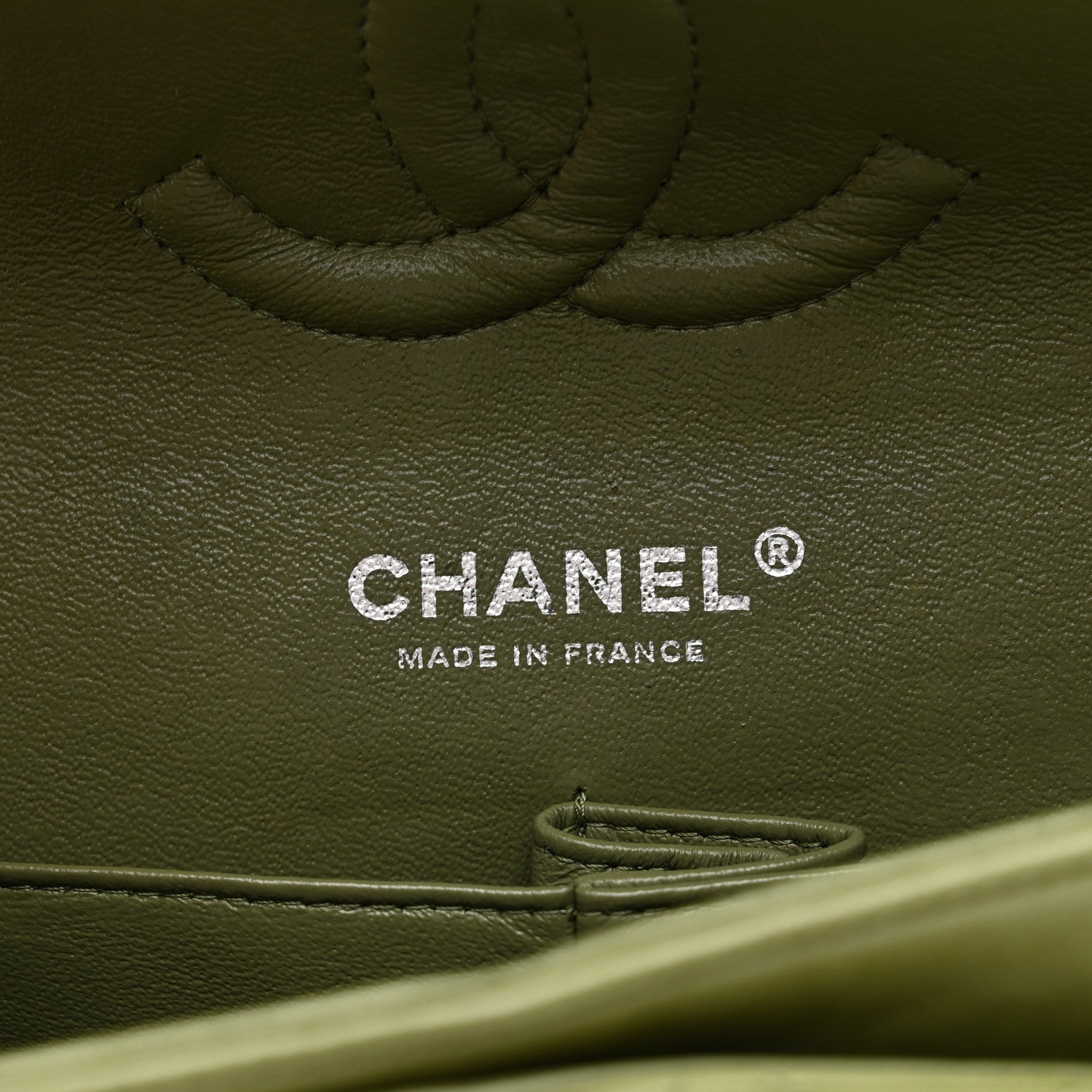 Chanel Lambskin Quilted Medium Double Flap Green 6 of 11
