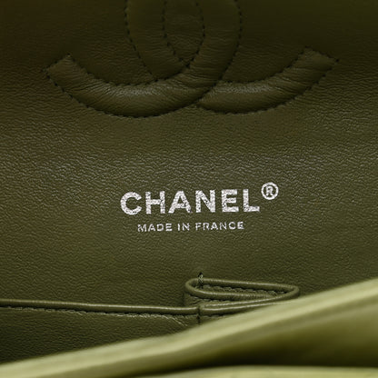 Chanel Lambskin Quilted Medium Double Flap Green 6 of 11