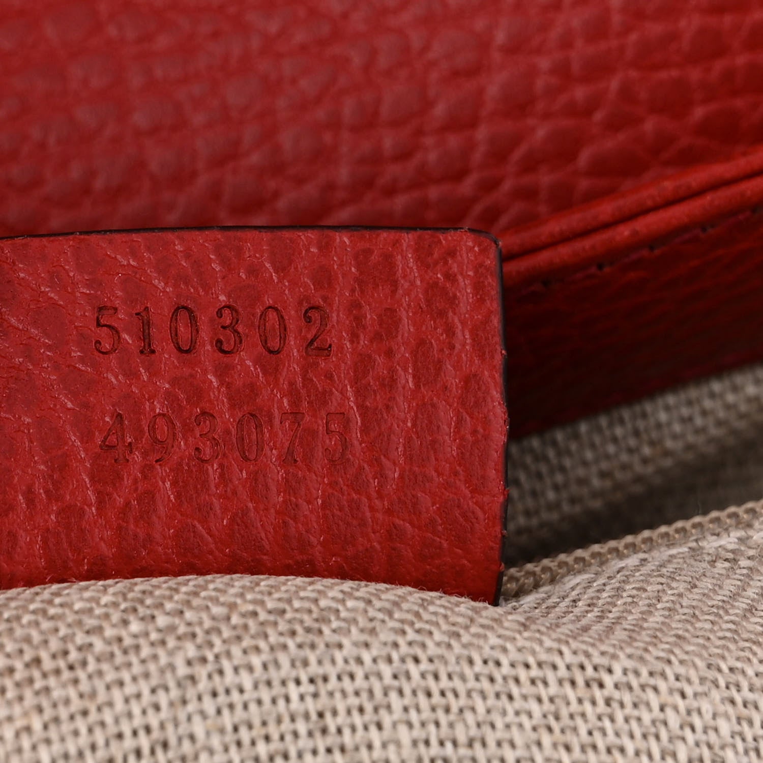 Gucci Dollar Calfskin Interlocking G Top Handle Shoulder Bag Red 7 of 11