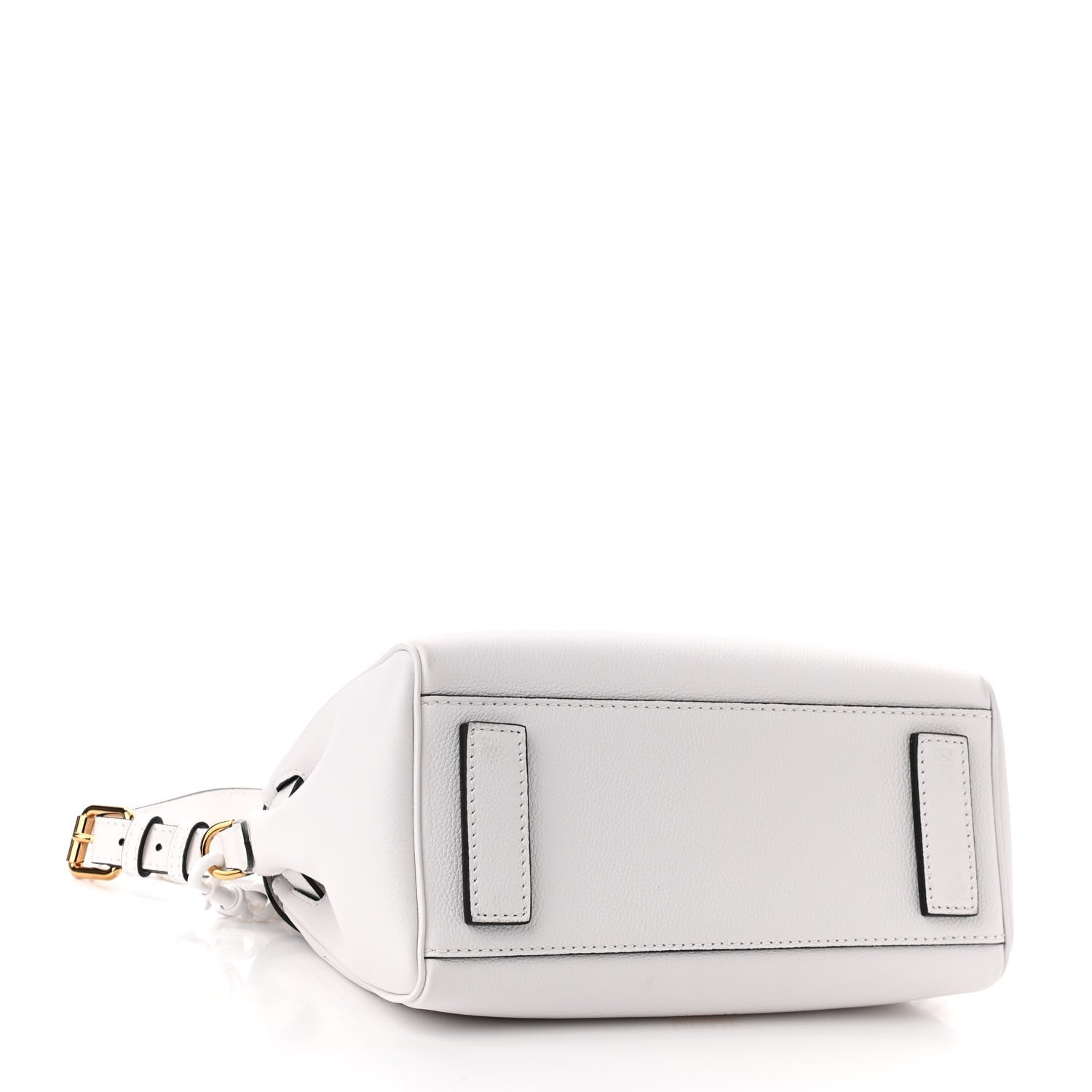 Versace Calfskin Medium La Medusa Top Handle Handbag Optical White 4 of 9