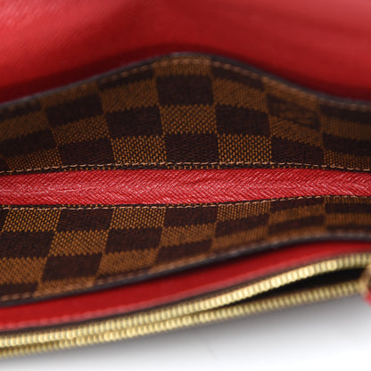 Louis Vuitton Damier Ebene Emilie Wallet Red 8 of 8